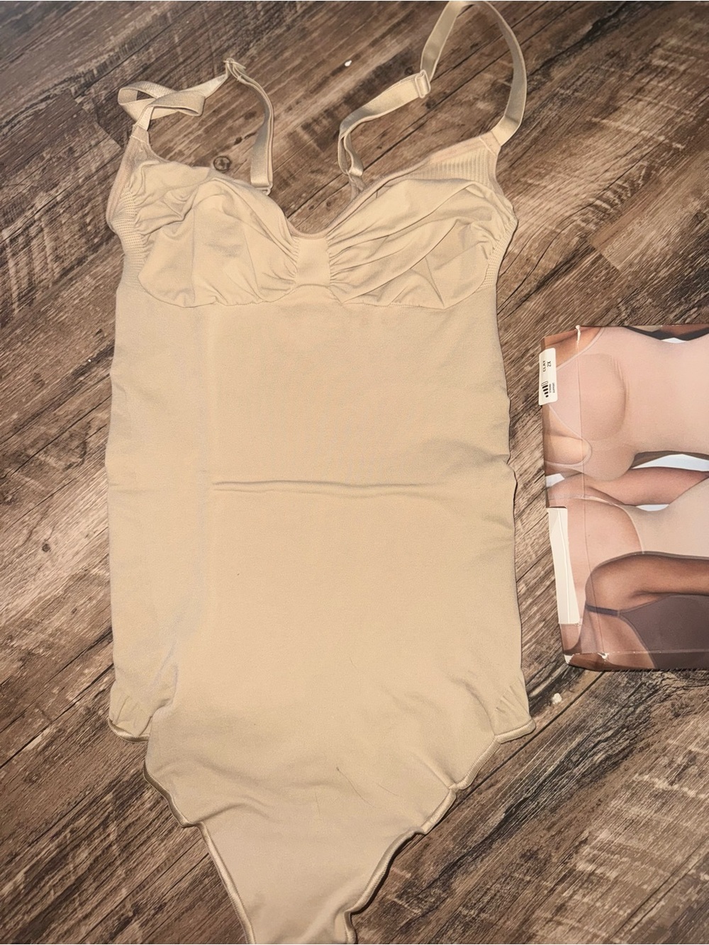 SKIMS Seamless Sculpt Thong Bodysuit – Nude – Size 2X NEW